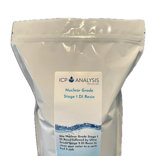 Bulk ICP Analysis Stage 1 DI Resin - Nuclear Grade 2 kg/4.4 lbs